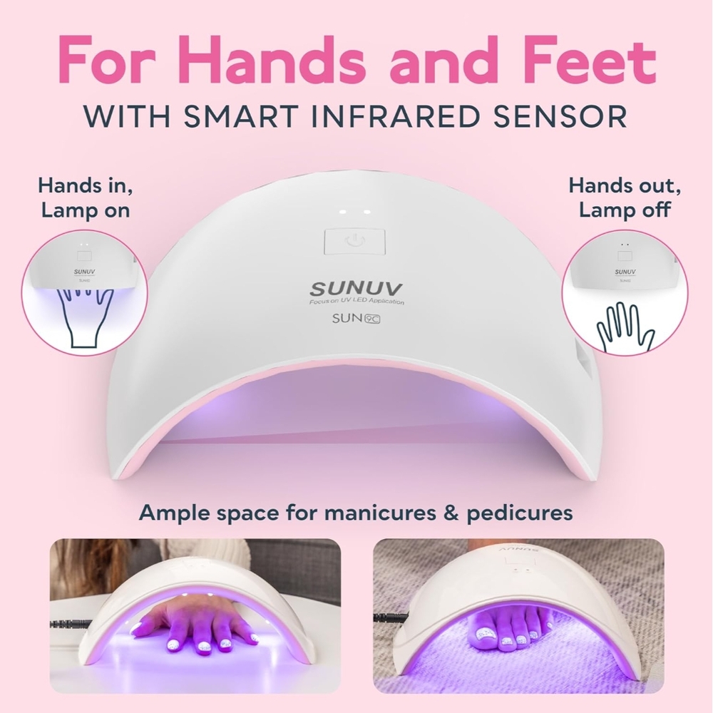 SUNUV Nail Lamp with Smart Infrared Sensor